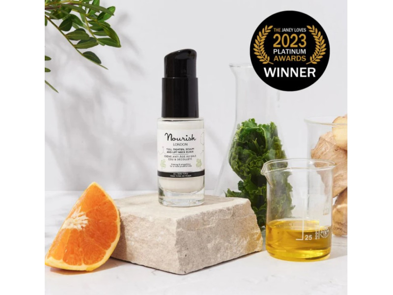 Nourish London T.S.L Tighten, Sculpt & Lift Neck Cream - Βιολογική Κρέμα Σύσφιξης & Ανόρθωσης Για τον Λαιμό