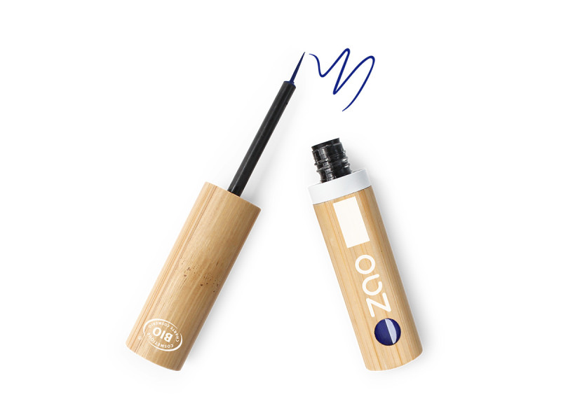 Zao Eye Liner Brush Tip – Βιολογικό eyeliner με λεπτό απλικατέρ, μακράς διάρκειας