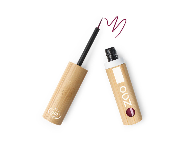 Zao Eye Liner Brush Tip – Βιολογικό eyeliner με λεπτό απλικατέρ, μακράς διάρκειας