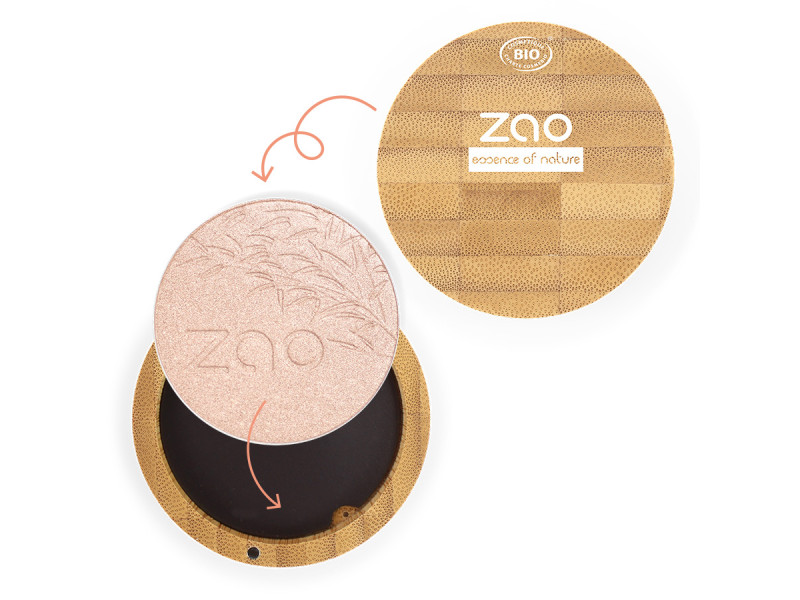 Zao Organic Shine-Up Powder - Βιολογική πούδρα λάμψης & highlighter