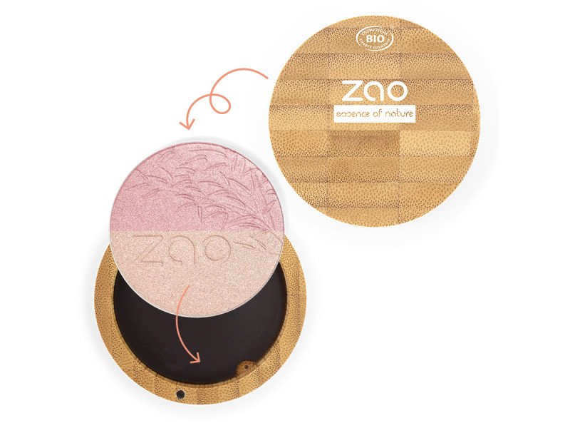 Zao Organic Shine-Up Powder - Βιολογική πούδρα λάμψης & highlighter