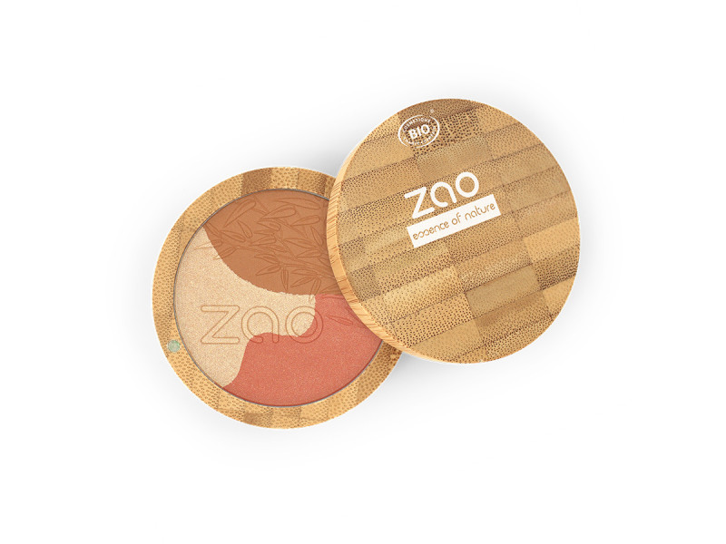 Zao Organic Sublime Mosaic – Βιολογικό Ρουζ με Λάμψη & Ηλιοκαμένο Εφέ