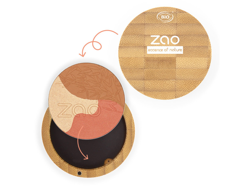 Zao Organic Sublime Mosaic – Βιολογικό Ρουζ με Λάμψη & Ηλιοκαμένο Εφέ
