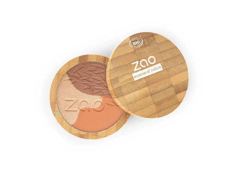 Zao Organic Sublime Mosaic – Βιολογικό Ρουζ με Λάμψη & Ηλιοκαμένο Εφέ