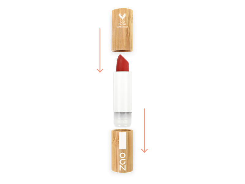 Zao Organic Daring Lipstick The Red – Vegan Κόκκινο Κραγιόν με Έντονη Απόδοση & Μεγάλη Διάρκεια