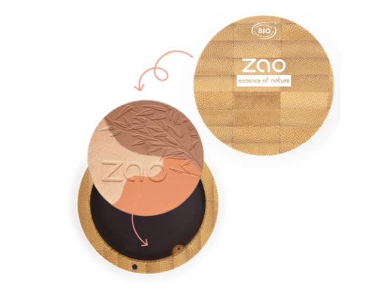 Zao Organic Sublime Mosaic – Βιολογικό Ρουζ με Λάμψη & Ηλιοκαμένο Εφέ