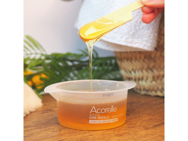 Acorelle Certified Organic Strip-Free Peelable Wax - Βιολογικό Κερί Αποτρίχωσης, χωρίς ταινίες, 100g