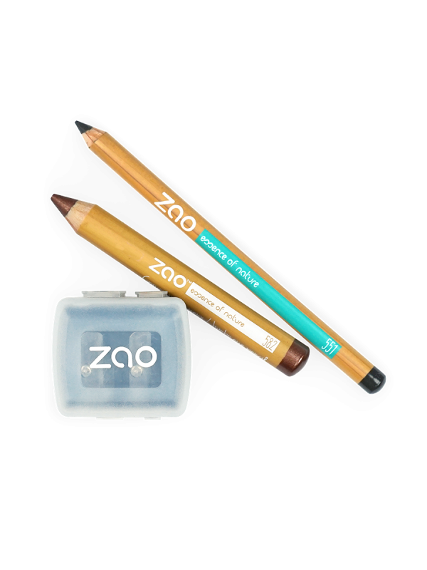 Zao Organic Pencil Sharpener – Vegan & Cruelty Free ξύστρα μακιγιάζ με κάλυμμα