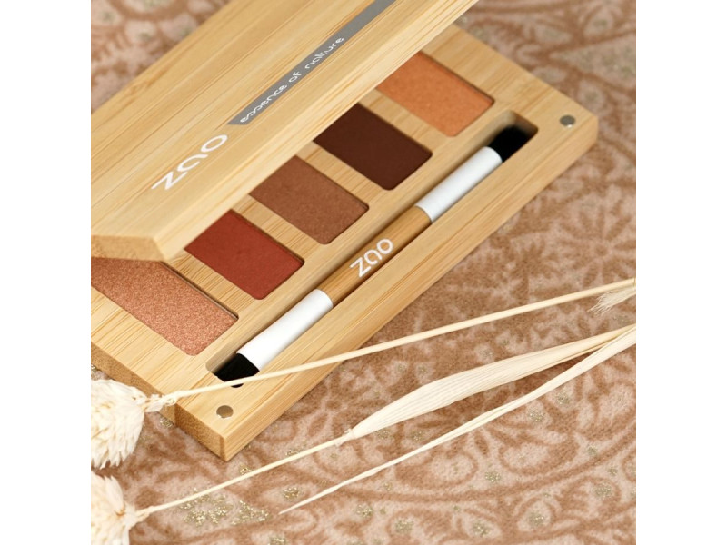 Zao Organic Palette Spicy Chic – Παλέτα Βιολογικών Σκιών με 5 Αποχρώσεις