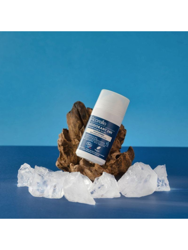 Acorelle Certified Organic Deodorant Roll-on For Men - Βιολογικό Αποσμητικό Μακράς Διάρκειας για άνδρες, 50ml