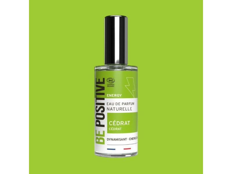 Acorelle Certified Organic BE POSITIVE ENERGY Eau de Parfum Citron - Βιολογικό άρωμα για τόνωση και ενέργεια, 50 ml