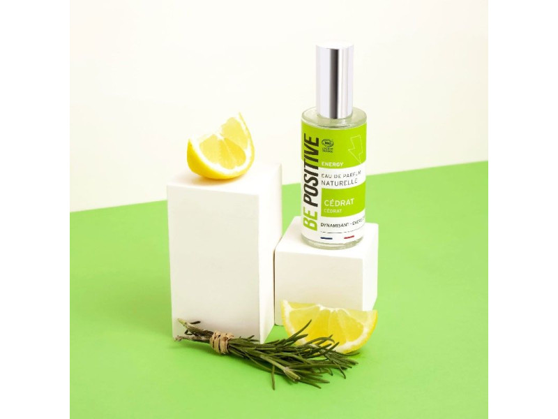 Acorelle Certified Organic BE POSITIVE ENERGY Eau de Parfum Citron - Βιολογικό άρωμα για τόνωση και ενέργεια, 50 ml