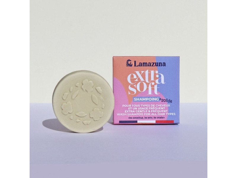 Lamazuna Solid Shampoo For All Hair Types Extra Soft - Φυσικό Στερεό Σαμπουάν για όλους τους Τύπους Μαλλιών