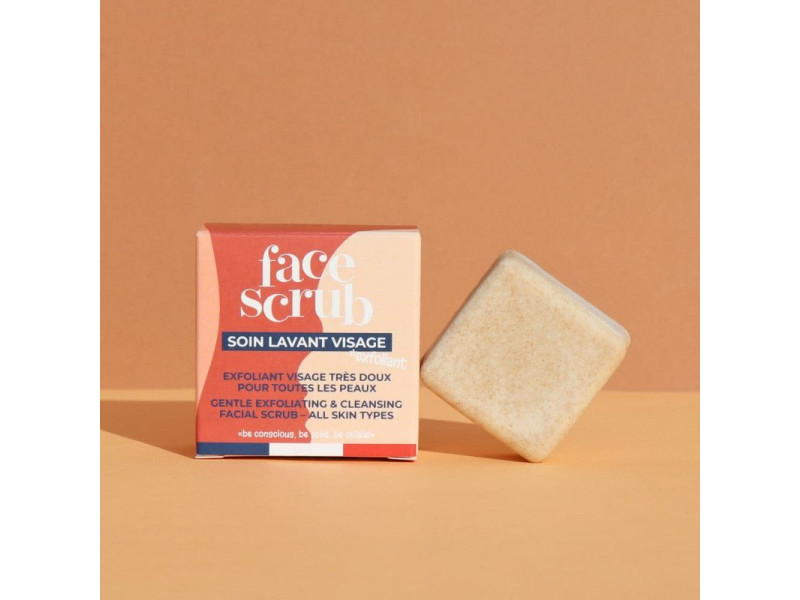 Lamazuna Solid Gentle Exfoliating & Cleansing Face Scrub - Φυσικό Στερεό  Scrub Προσώπου Για Απολέπιση Και Καθαρισμό