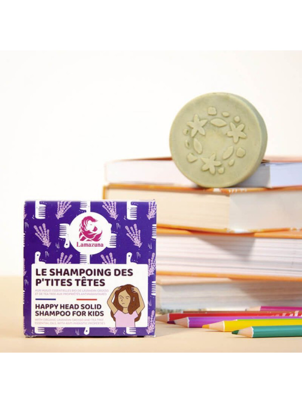 Lamazuna Solid shampoo Happy Head for Kids - Φυσικό Στερεό Σαμπουάν για Παιδιά