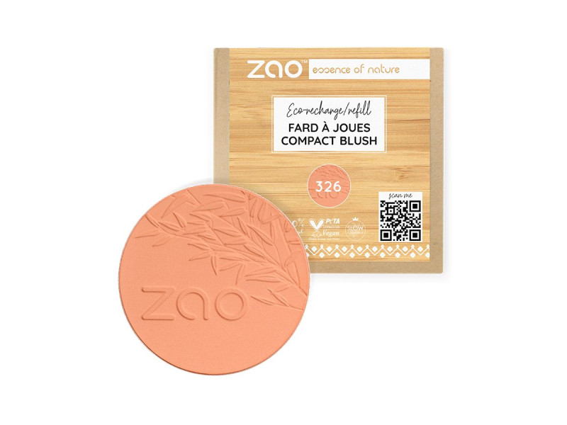 Zao Organic Compact Blush Refill– Βιολογικό compact ρουζ με φυσικό, φωτεινό αποτέλεσμα (Ανταλλακτικό)
