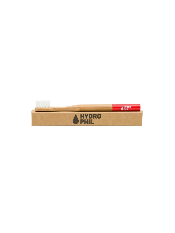 Hydrophil Toothbrush Bamboo Medium Soft Red