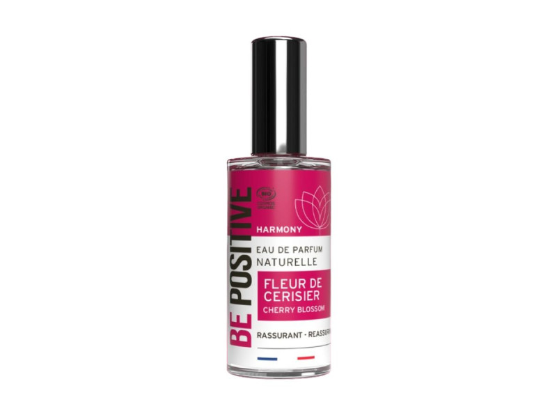 Acorelle Certified Organic BE POSITIVE HARMONY Eau de Parfum Cherry Blossom - Βιολογικό άρωμα για ηρεμία και αυτοπεποίθηση, 50 ml