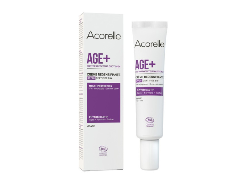 Acorelle Certified Organic Age+ Redensifying Cream SPF20 - Bιολογική Αντιγηραντική, Ενυδατική Κρέμα Προσώπου, 40ml