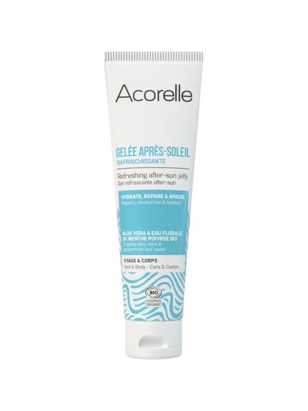 Acorelle Certified Organic After-Sun Refreshing Gel - Βιολογικό Δροσιστικό Gel After Sun για Πρόσωπο & Σώμα, 100ml
