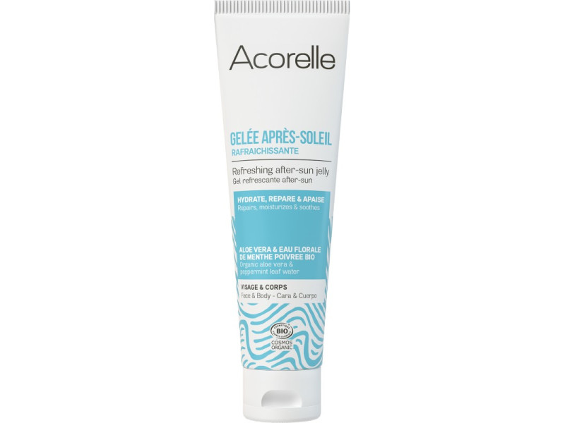 Acorelle Certified Organic After-Sun Refreshing Gel - Βιολογικό Δροσιστικό Gel After Sun για Πρόσωπο & Σώμα, 100ml