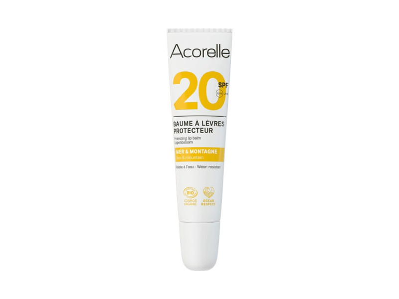 Acorelle Certified Organic Protective Lip Balm - Βιολογικό Αντηλιακό Balm Χειλιών SPF20,  10ml