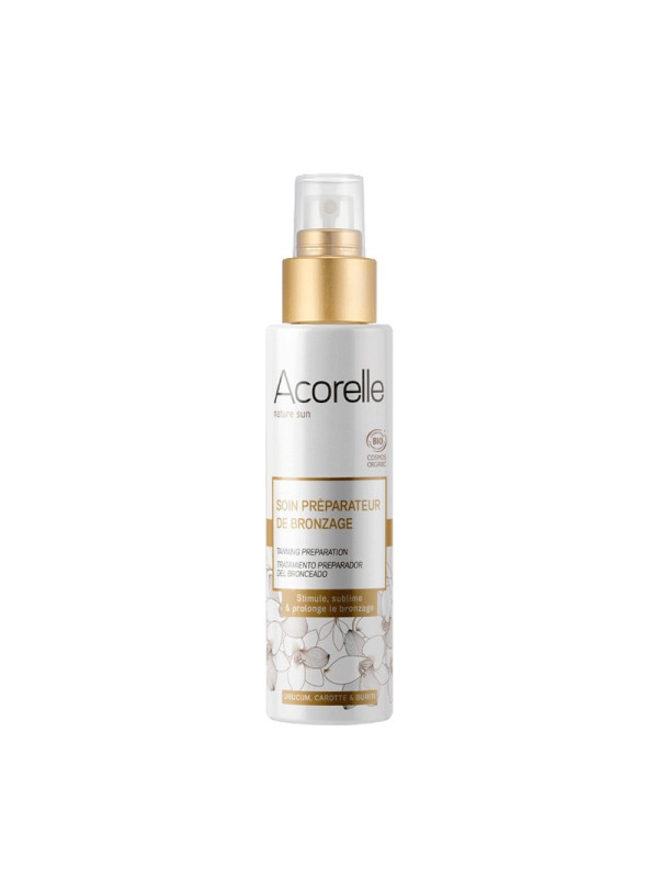 Acorelle Certified Organic Tanning Preparation Treatment - Βιολογική Φροντίδα Προετοιμασίας για Μαύρισμα, 100ml