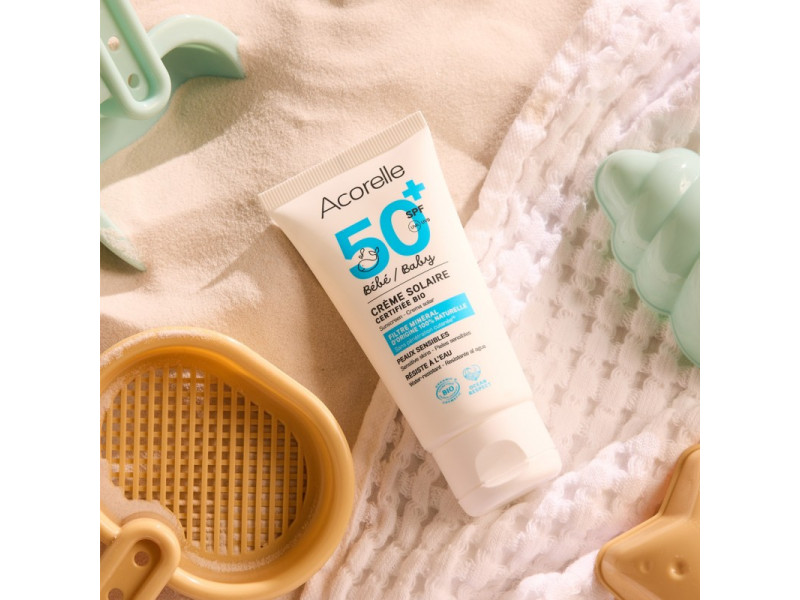Acorelle Certified Organic Baby Sunscreen - Βιολογικό Αντηλιακό για Βρέφη SPF 50+, 50ml
