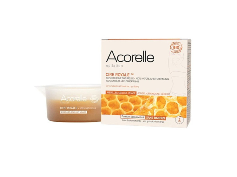 Acorelle Certified Organic Strip-Free Peelable Wax - Βιολογικό Κερί Αποτρίχωσης, χωρίς ταινίες, 100g