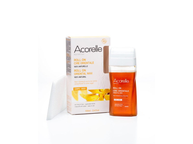 Acorelle Certified Organic Oriental Roll On Wax - Βιολογικό Kερί Αποτρίχωσης Roll-On, 100ml