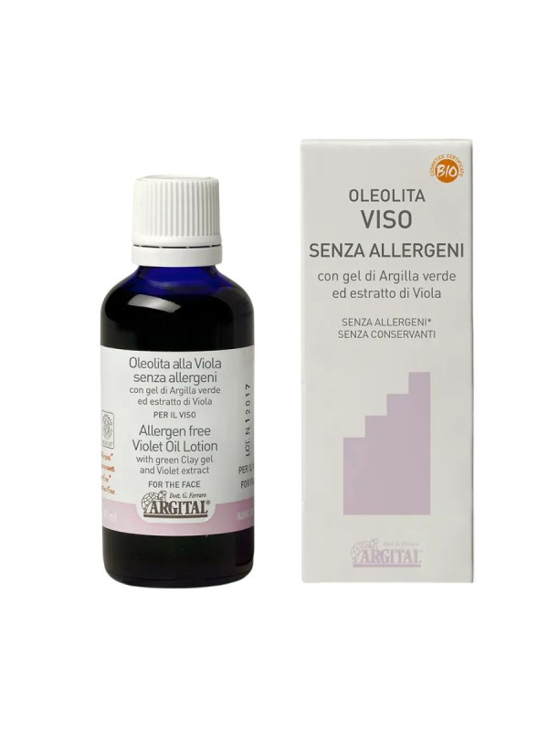ARGITAL Allergen Free Soothing Violet Oil - Φυσικό Υποαλλεργικό Έλαιο Προσώπου για Ευαίσθητη Επιδερμίδα, 50ml
