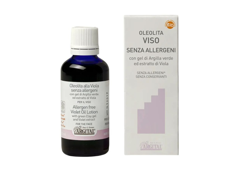 ARGITAL Allergen Free Soothing Violet Oil - Φυσικό Υποαλλεργικό Έλαιο Προσώπου για Ευαίσθητη Επιδερμίδα, 50ml