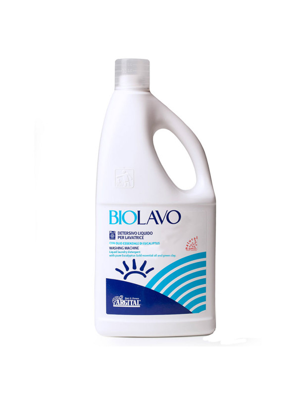 ARGITAL Biolavo Washing Machine – Φυσικό Οικολογικό Υγρό Απορρυπαντικό Πλυντηρίου με Ευκάλυπτο & Πράσινo Άργιλο,  2lt
