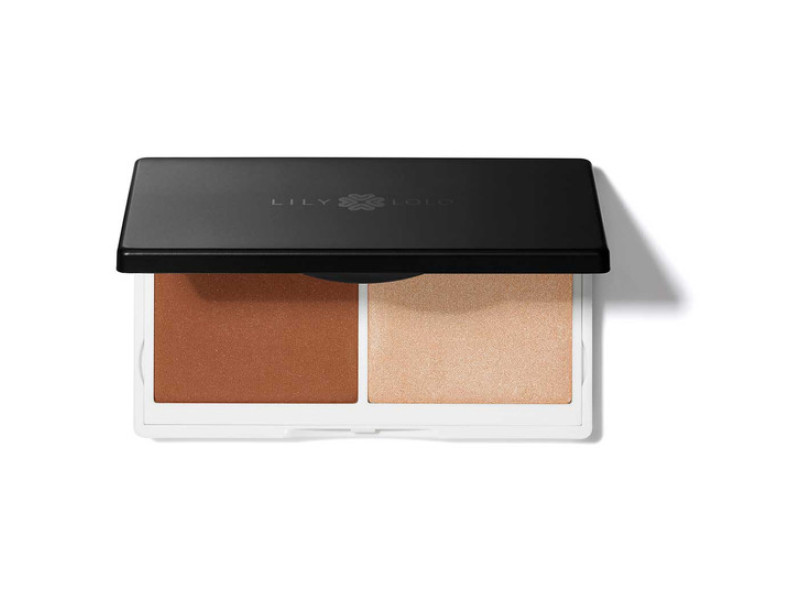 Lily Lolo Sculpt & Glow Contour Duo – Διπλό bronzer & highlighter σε συμπαγή μορφή