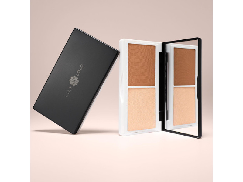 Lily Lolo Sculpt & Glow Contour Duo – Διπλό bronzer & highlighter σε συμπαγή μορφή