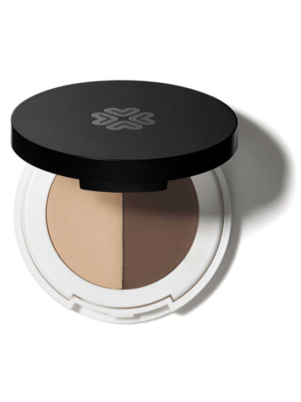 Lily Lolo Eyebrow Duo – Σκιά & κερί φρυδιών σε συμπαγή μορφή