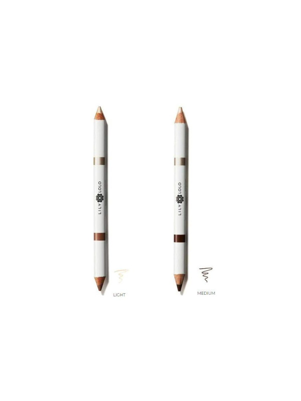 Lily Lolo Brow Duo Pencil – Μολύβι φρυδιών 2-σε-1 με highlighter