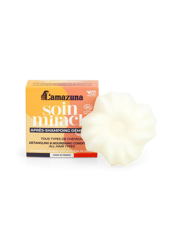 Lamazuna Solid Conditioner Miraculous Care - Βιολογικό Στερεό Conditioner για Ολους τους Τύπους Μαλλιών