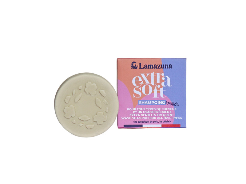 Lamazuna Solid Shampoo For All Hair Types Extra Soft - Φυσικό Στερεό Σαμπουάν για όλους τους Τύπους Μαλλιών