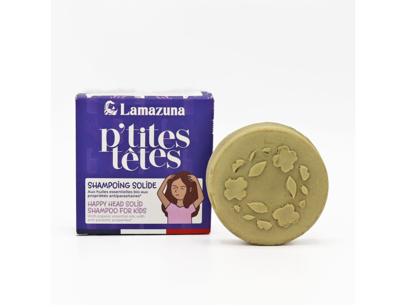 Lamazuna Solid shampoo Happy Head for Kids - Φυσικό Στερεό Σαμπουάν για Παιδιά