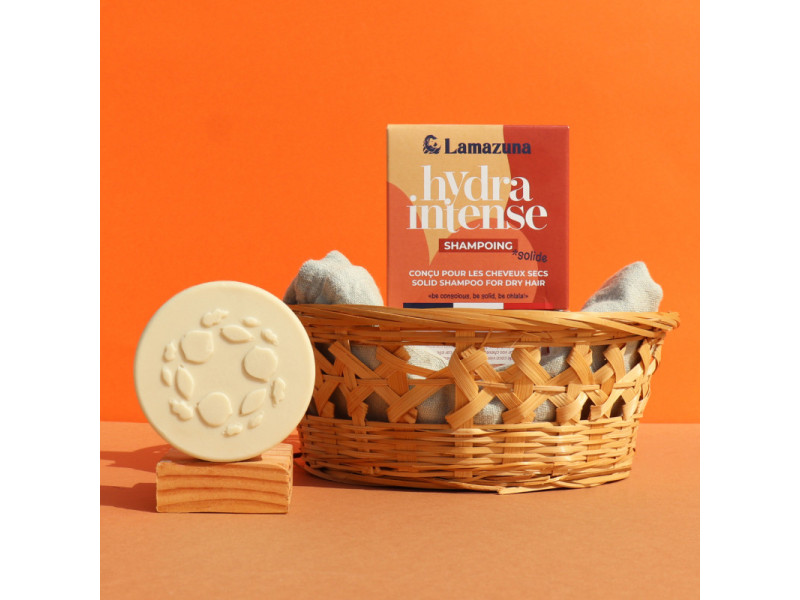 Lamazuna Solid Shampoo Hydra Intense For Dry Hair - Φυσικό Στερεό Σαμπουάν για Ξηρά Μαλλιά με Παρθένο Έλαιο Καρύδας