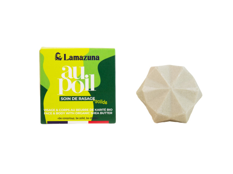 Lamazuna Solid Shaving Bar – Φυσικό Στερεό Σαπούνι Ξυρίσματος Για Πρόσωπο & Σώμα