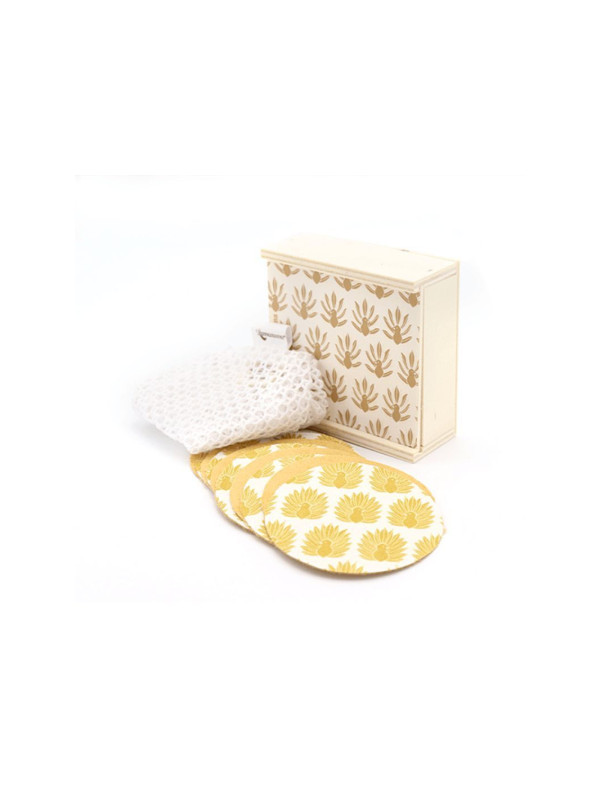 Lamazuna Washable Cleansing Wipes Set 10pcs – Επαναχρησιμοποιούμενα Μαντηλάκια Ντεμακιγιάζ Προσώπου, 10τεμ.