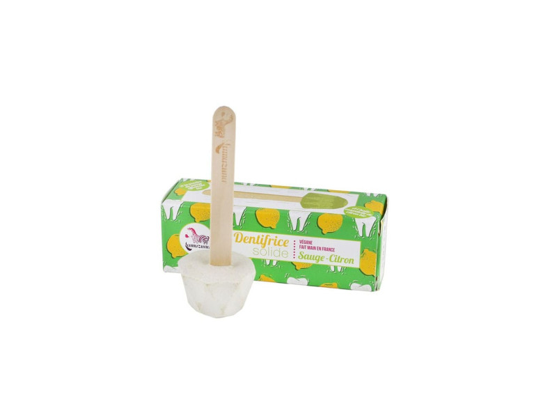 Lamazuna Solid Toothpaste Sage & Lemon - Φυσικ΄΄η Οδοντόκρεμα με γεύση φασκόμηλου και λεμονιού