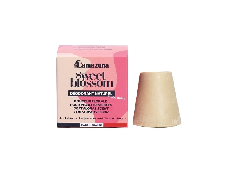 Lamazuna Solid Deodorant Soft Floral Scent For Sensitive Skin - Bιολογικό στερεό αποσμητικό, Για Ευαίσθητο Δέρμα, με απαλό λουλουδένιο άρωμα