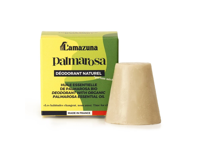 Lamazuna Solid Deodorant Normal Skin with Palmarosa Essential Oil - Βιολογικό Στερεό Αποσμητικό Για Κανονικό Δέρμα με Αιθέριο Έλαιο Palmarosa