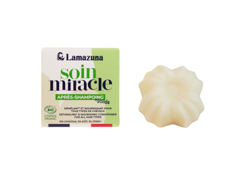Lamazuna Solid Conditioner Miraculous Care - Βιολογικό Στερεό Conditioner για Ολους τους Τύπους Μαλλιών