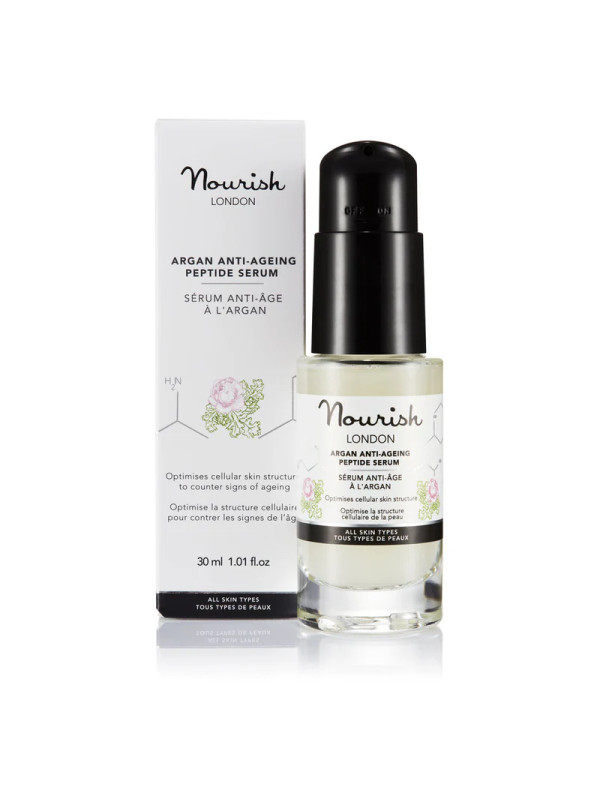 Nourish London Argan Anti-Ageing Peptide Serum – Βιολογικός Ορός Aντιγήρανσης Προσώπου Με Πεπτίδια