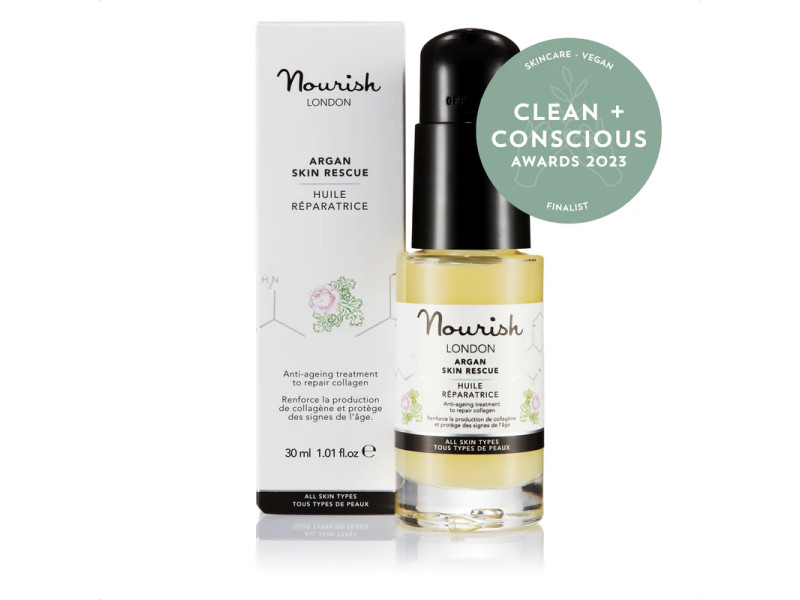 Nourish London Argan Skin Rescue Face Oil – Βιολογικό Έλαιο Προσώπου Με Argan