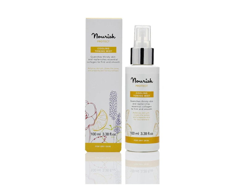 Nourish London Protect Cooling Toning Mist – Φυσικό, Τονωτικό Mist Προσώπου Για Φρεσκάδα & Ενυδάτωση